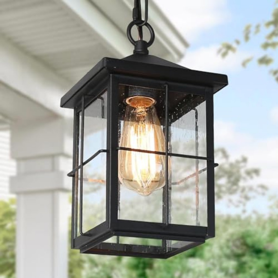 Outdoor Lighting Black - Lampada a Sospensione da Esterno, Lampadario