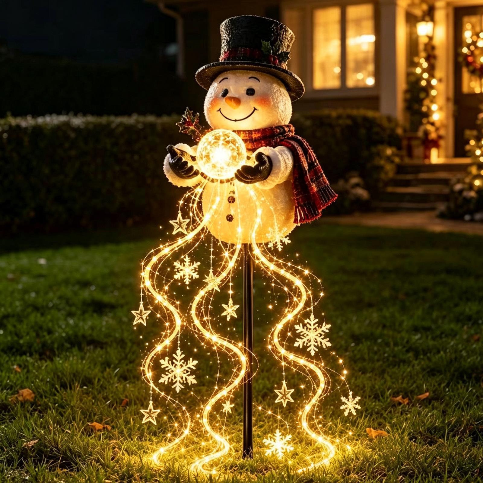 Outdoor Lighting Pathway - Luci Natalizie da Giardino 60cm, Luci