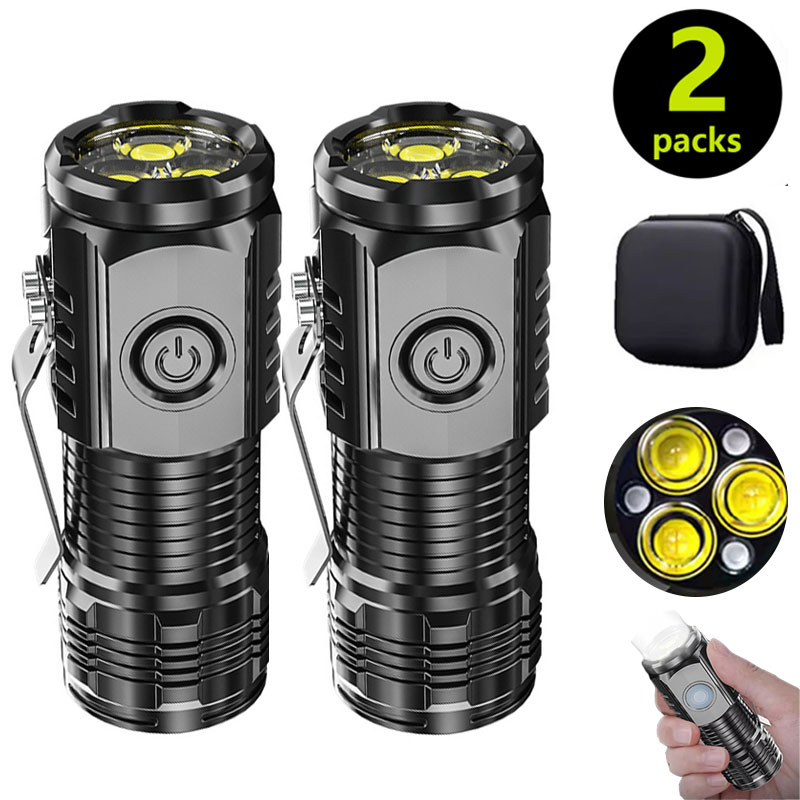 Outdoor Lighting Black - Mini torcia a 3 LED con