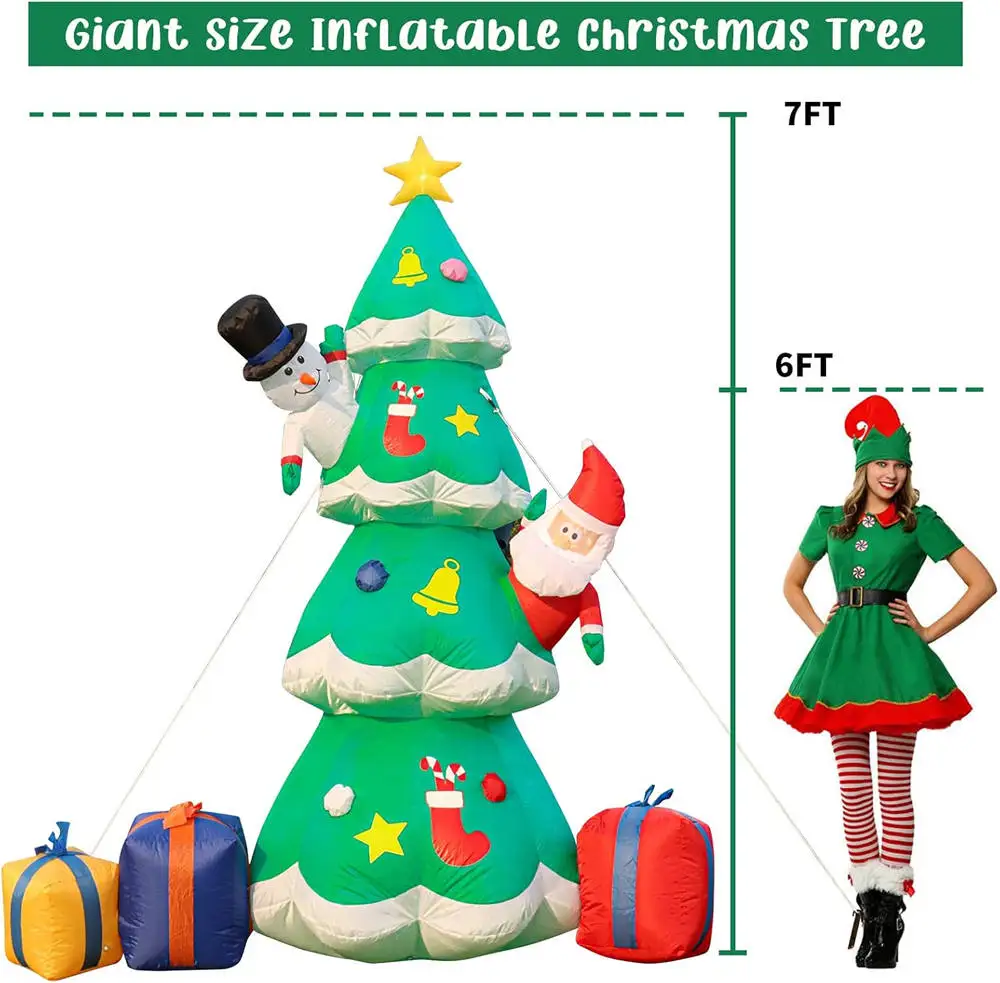 Albero di Natale gonfiabile gi - Outdoor Lighting Effects recensione e prezzo