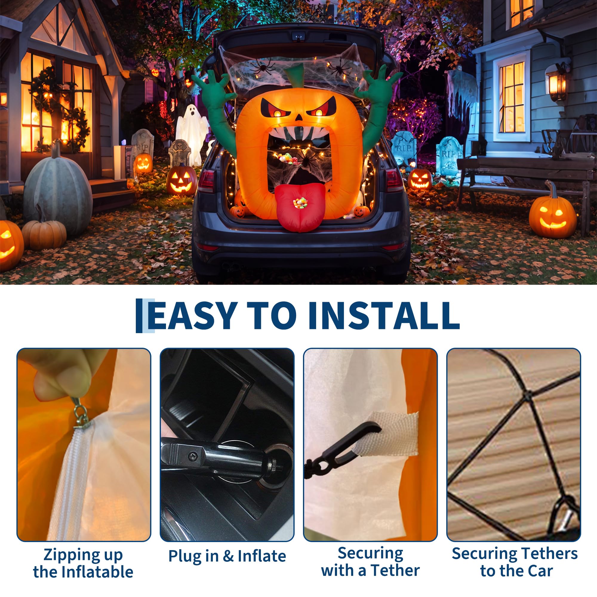 Zucca gonfiabile a tema Hallow - Outdoor Lighting Effects recensione e prezzo