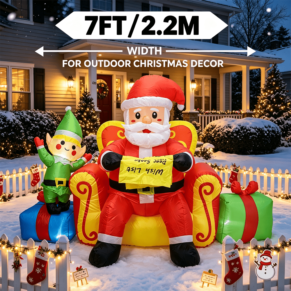 Babbon Natale Gonfiabile da 7  - Outdoor Lighting Effects recensione e prezzo